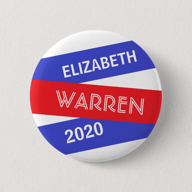 Elizabeth Warren för president 2020 Knapp (Framsida)