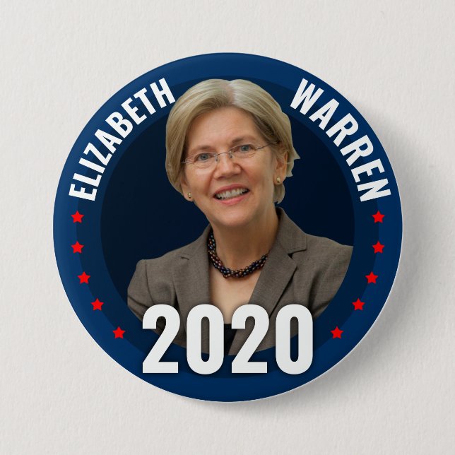 Elizabeth Warren för president 2020 Knapp (Framsida)