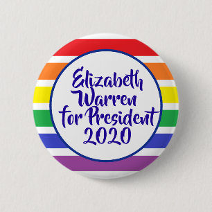 Elizabeth Warren för president 2020 Knapp