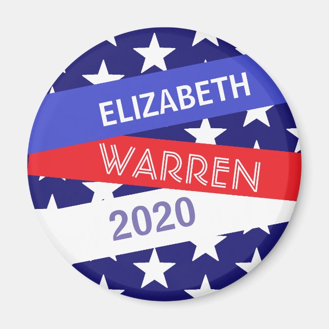 Elizabeth Warren för president 2020 Magnet (Framsidan)