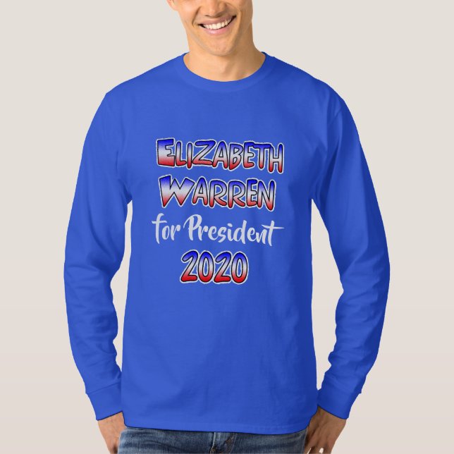 Elizabeth Warren för president 2020 T Shirt (Framsida)