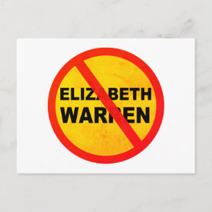 Elizabeth Warren för president Anti Popular Vykort