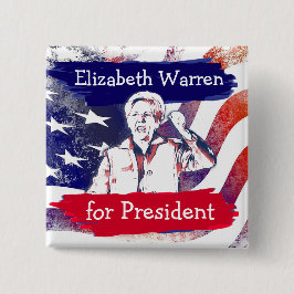 Elizabeth Warren för presidentvalet 2020 Knapp