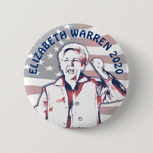 Elizabeth Warren för presidentvalet 2020 Knapp