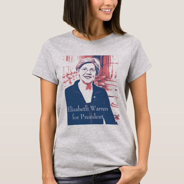 Elizabeth Warren för presidentvalet 2020 T Shirt (Framsida)