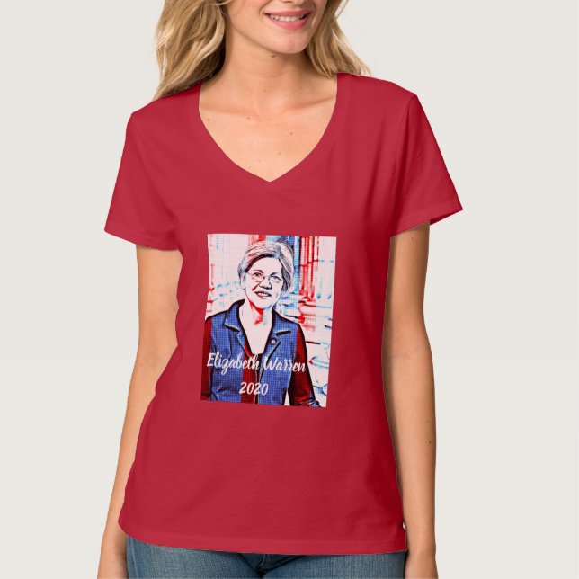 Elizabeth Warren för presidentvalet 2020 T Shirt (Framsida)