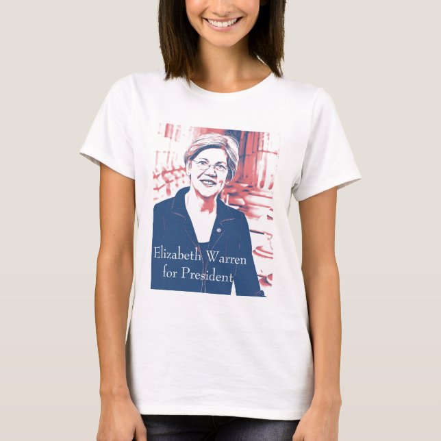 Elizabeth Warren för presidentvalet 2020 T Shirt (Framsida)