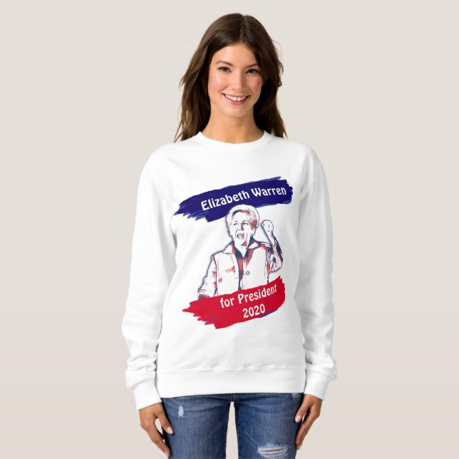 Elizabeth Warren för presidentvalet 2020 T Shirt (Hel framsida)