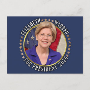 Elizabeth Warren för talman 2020 Vykort