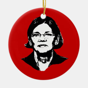 Elizabeth Warren - Julgransprydnad Keramik
