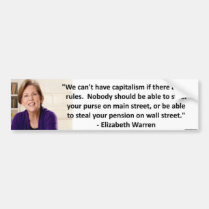 Elizabeth Warren - kapitalism Bildekal
