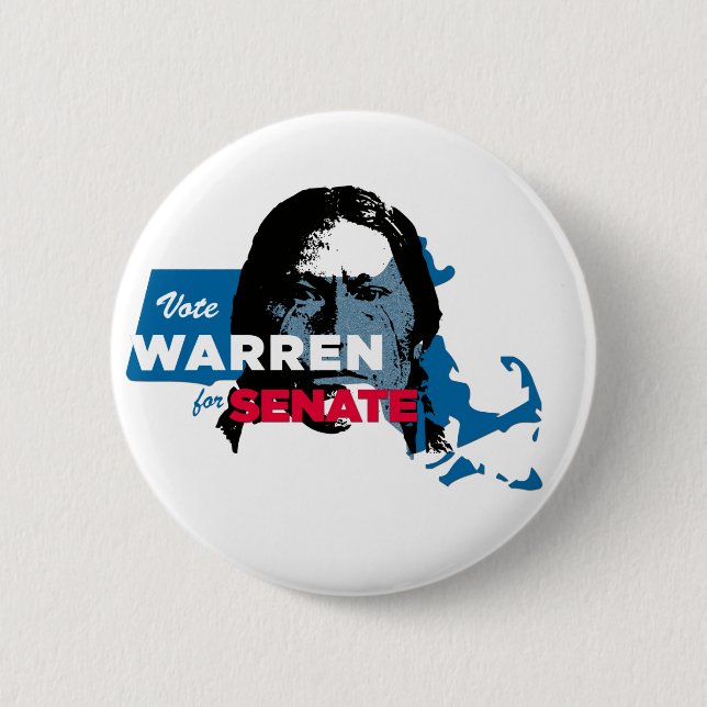Elizabeth Warren knäppas indisk parodi Knapp (Framsida)