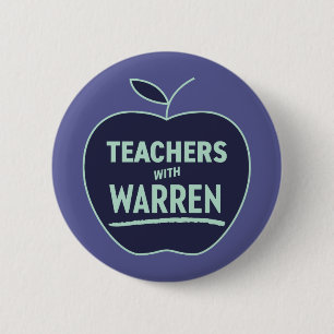 Elizabeth Warren - lärare med Warren Button Knapp