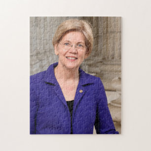 Elizabeth Warren Officiell Porträtt Pussel