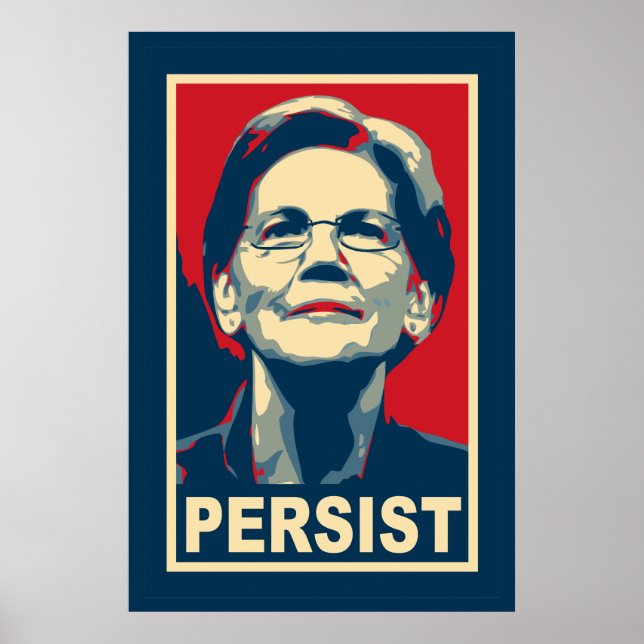 Elizabeth Warren Persist Poster (Framsidan)