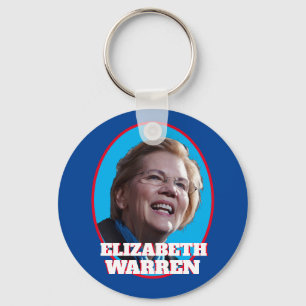 Elizabeth Warren porträtt Nyckelring