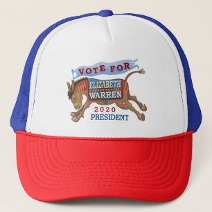 Elizabeth Warren President 2020 Democrat Donkey Keps