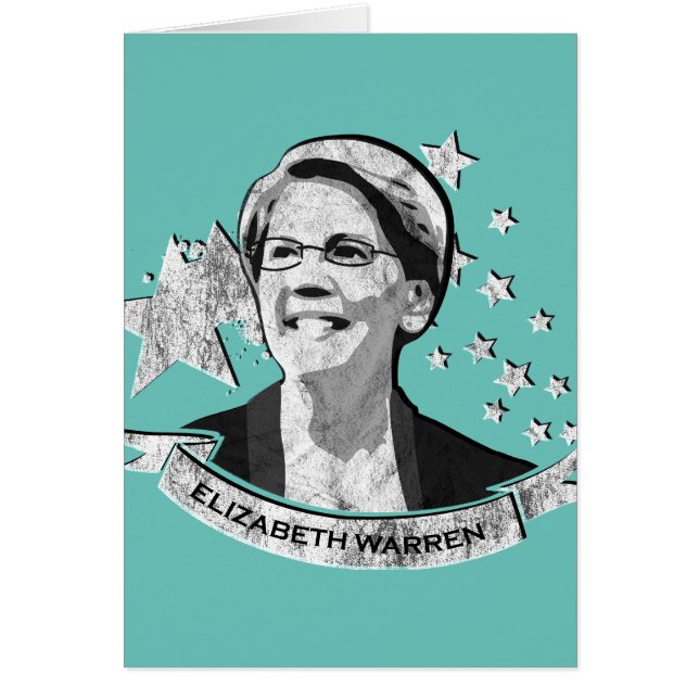 Elizabeth Warren Star Banner OBS Kort (Framsidan)