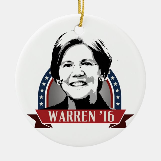 ELIZABETH WARREN TILL INKÖRD 2016 - 2016.png Julgransprydnad Keramik (Framsidan)