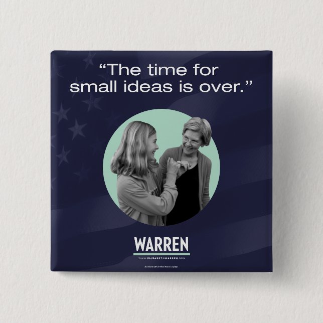 Elizabeth Warren - Time för lilla idéer är Ove Knapp (Framsida)