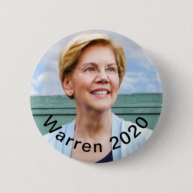 Elizabeth Warren - Warren 2020 knäppas - klämmer Knapp (Framsida)