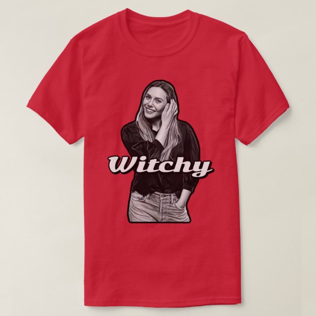 Elizabeth Witchy Olsen T Shirt (Design framsida)
