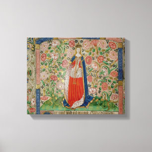 Elizabeth Woodville drottninggemål av kungen Canvastryck
