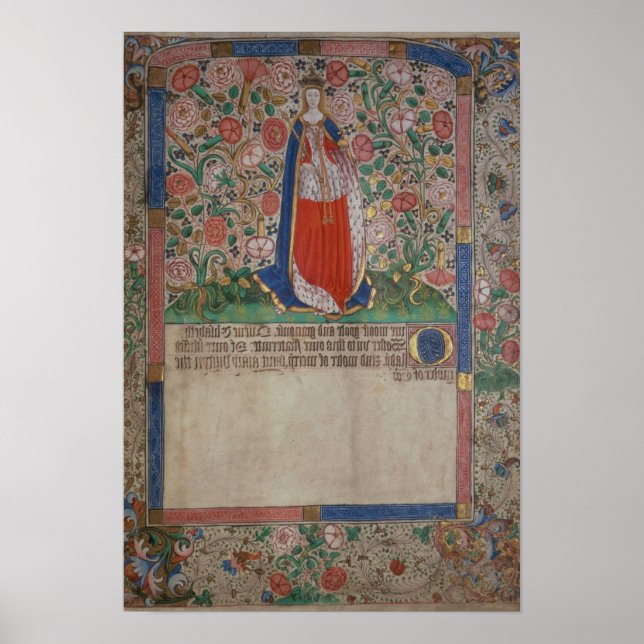 Elizabeth Woodville Queen Consort of Kung Edward Poster (Framsidan)