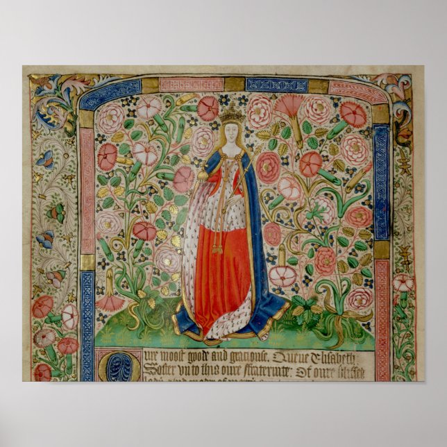 Elizabeth Woodville Queen Consort of Kung Poster (Framsidan)