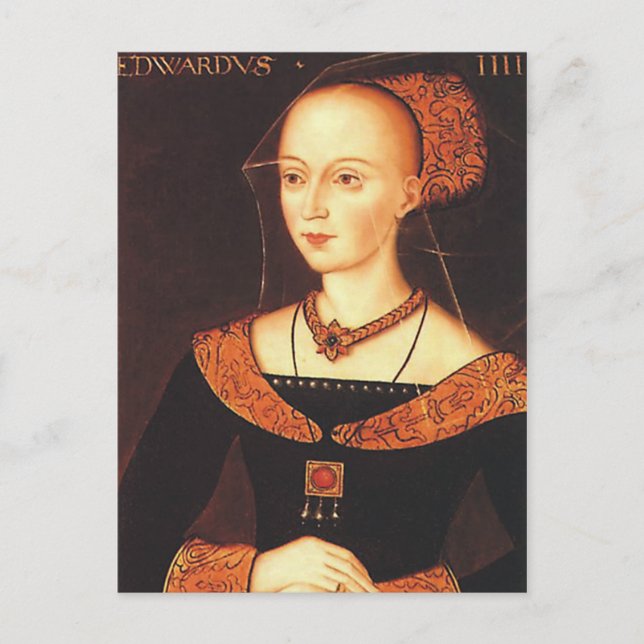 Elizabeth Woodville "The White Queen" Vykort (Framsida)