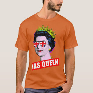 Elizabeth Yas Queen med Sunglasses Queen of Engla T Shirt