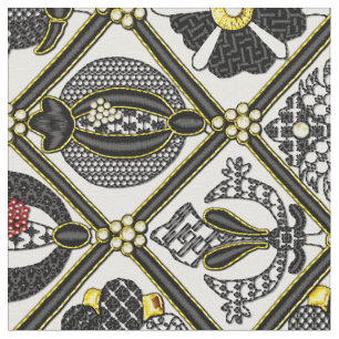 Elizabethan Blackwork belägger med tegel Tyg