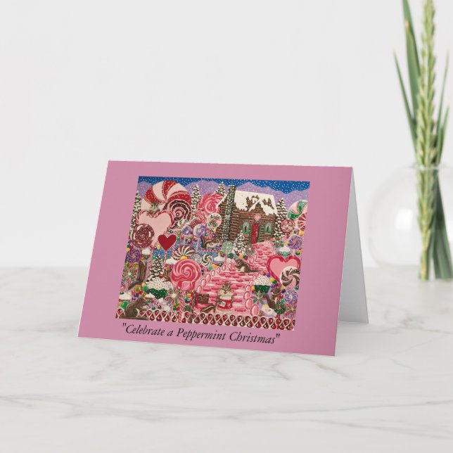 Elizabeth's Peppermint World Helgkort (Framsida)