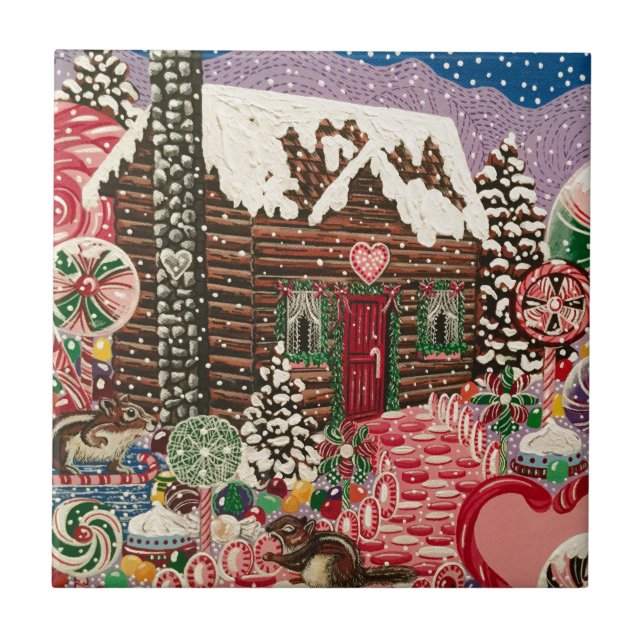 Elizabeth's Peppermint World Kakelplatta (Framsidan)