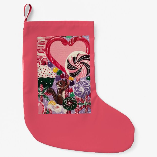 "Elizabeth's Peppermint World" Liten Julstrumpa (Framsidan)