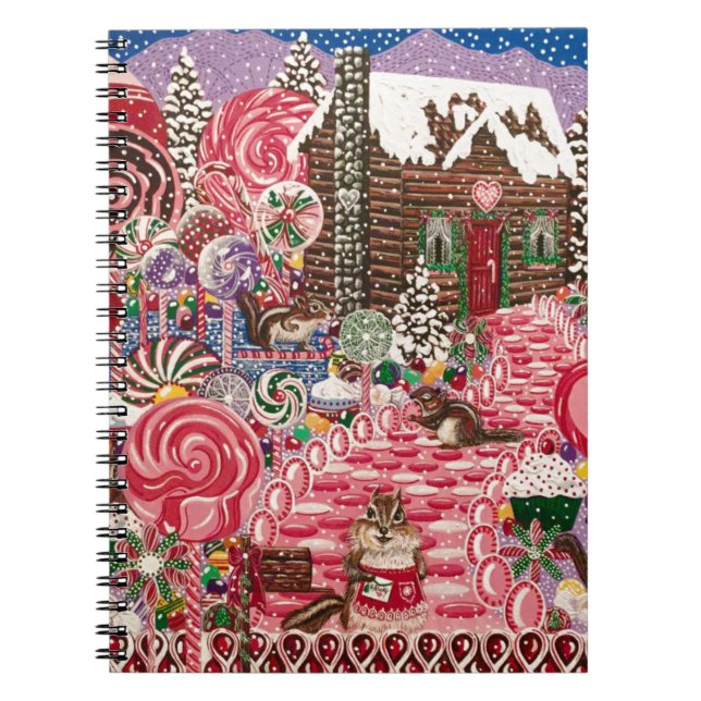 "Elizabeth's Peppermint World" Notebook Anteckningsbok (Framsidan)