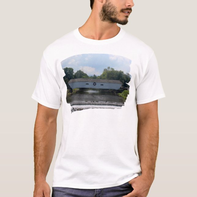 Elizabethton Covered Bridge T Shirt (Framsida)