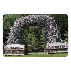 Elk Antler Archway - Jackson Hål, Wyoming Magnet