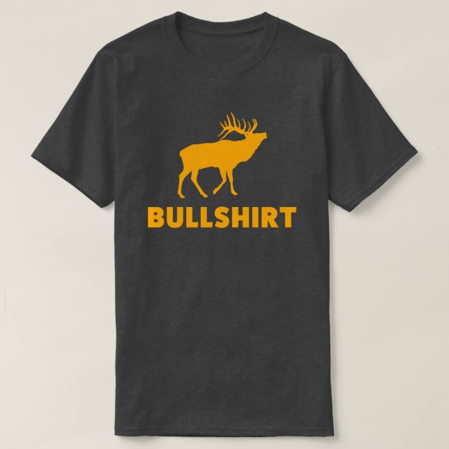 Elk Bull Hunting Shirt för manar och kvinnor T (Design framsida)