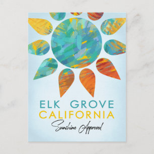 Elk Grove California Sunshine Travel Vykort
