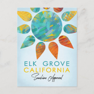 Elk Grove California Sunshine Travel Vykort