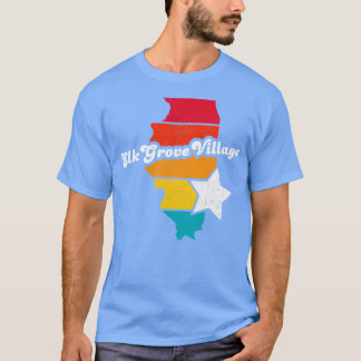 Elk Grove Village Illinois Vintage Distress Souv T Shirt