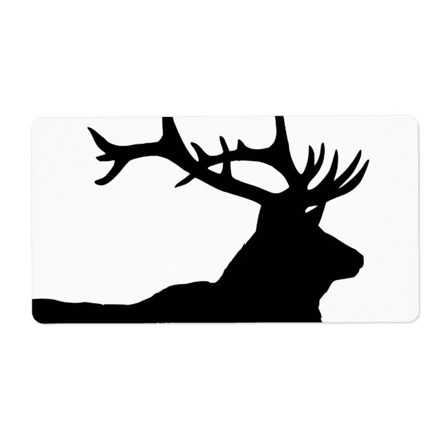 Elk Head Silhouette Fraktsedel (Framsidan)