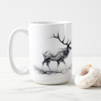 Elk Hjort Stag Silhouette Mugg