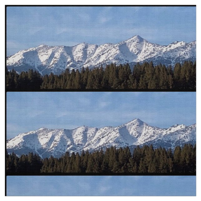 Elk Horn Mountain Blues Fabric Tyg (Provkarta)