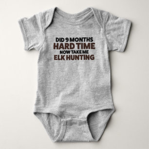 Elk Hunting Jersey Bodydress för Baby T Shirt