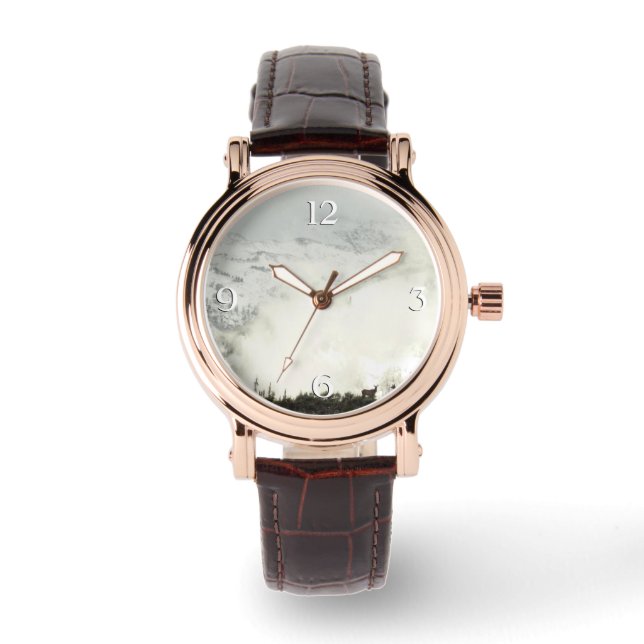 Elk i Grand Teton National Park-foto Armbandsur (Framsida)