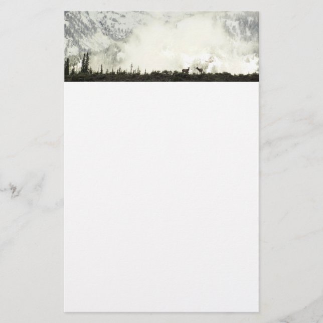 Elk i Grand Teton National Park-foto Brevpapper (Framsida)