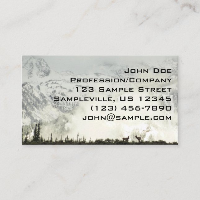 Elk i Grand Teton National Park-foto Visitkort (Framsida)