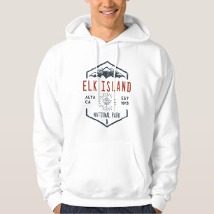 Elk Island National Park Canada Vintage Distress Hoodie
